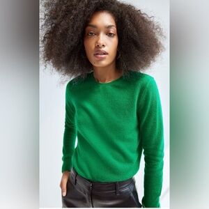 ARITZIA BABATON NWT quarterly cashmere sweater in gloss green, women’s XL